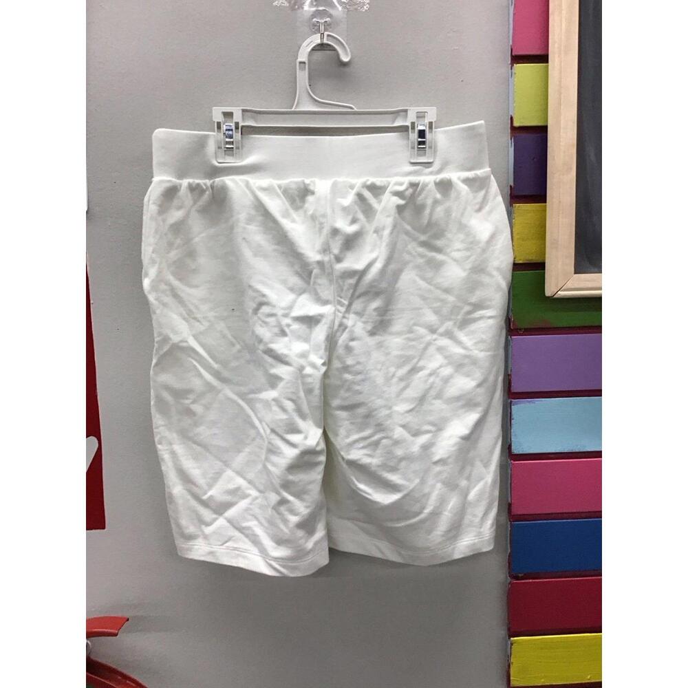 Sport savvy ladies white Bermuda shorts soft comfy beach new HSN - Picture 2 of 3